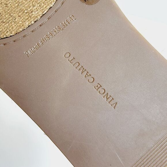 Vince Camuto Carran Linen Stripe Platform Sandal Size 7.5 - Picture 11 of 11